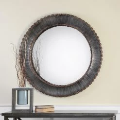 Uttermost Tanaina Silver Round Mirror Accessories
