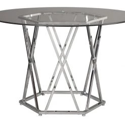 Ashley Furniture Madanere - Pearl Silver - Round Dining Room Table