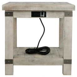 Ashley Furniture Carynhurst - White Wash Gray - Rectangular End Table Tables 14 Ashley Furniture Carynhurst - White Wash Gray - Rectangular End Table Tables