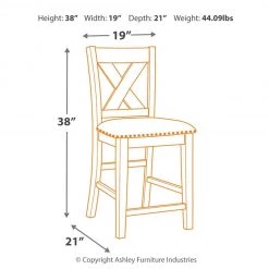 Ashley Furniture Caitbrook - Gray - Upholstered Barstool (2/CN) Stools