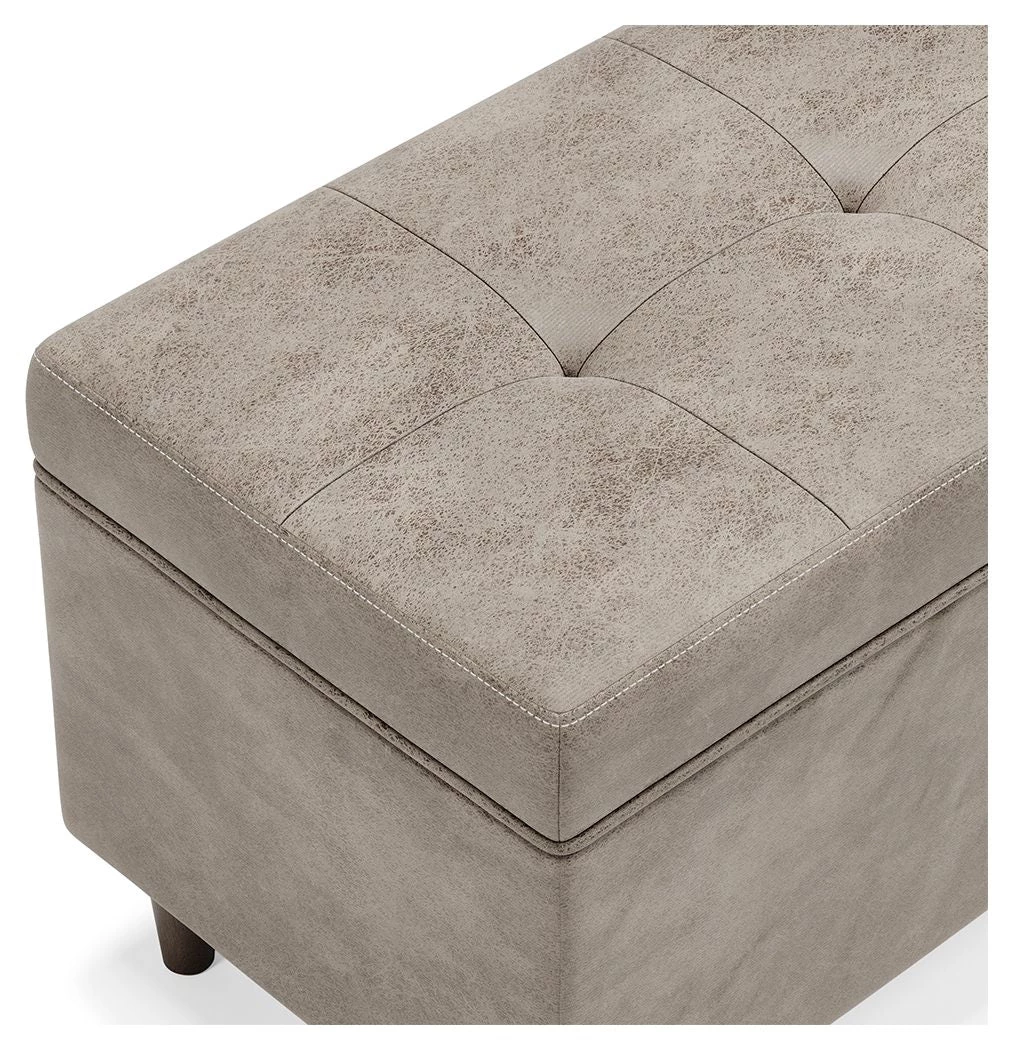 Ashley Furniture Becklow - Beige - Storage Bench 7 Ashley Furniture Becklow - Beige - Storage Bench