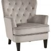 Ashley Furniture Romansque - Beige - Accent Chair - Bronze Finish Chairs