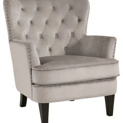 Ashley Furniture Romansque - Beige - Accent Chair - Bronze Finish Chairs