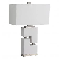 Uttermost Tetris White Table Lamp 15 Uttermost Tetris White Table Lamp
