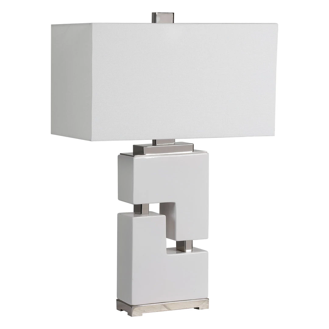 Uttermost Tetris White Table Lamp 9 Uttermost Tetris White Table Lamp