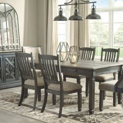 Ashley Furniture Chairs Tyler - Black/grayish Brown - Dining Uph Side Chair (2/cn) - Framed Back
