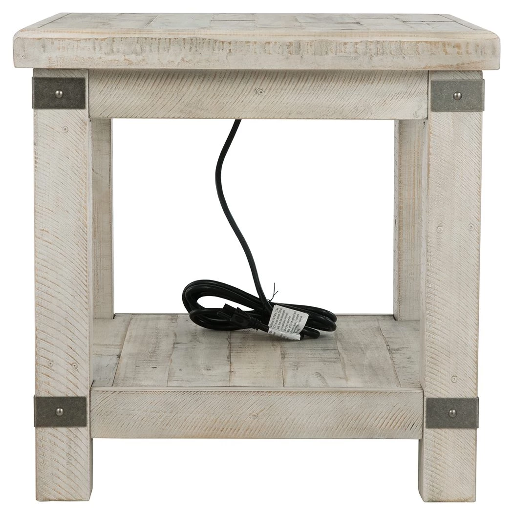 Ashley Furniture Carynhurst - White Wash Gray - Rectangular End Table Tables 5 Ashley Furniture Carynhurst - White Wash Gray - Rectangular End Table Tables