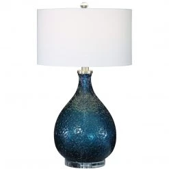 Uttermost Eline Blue Glass Table Lamp Accessories