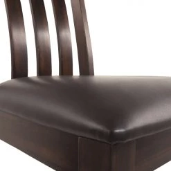 Ashley Furniture Haddigan - Dark Brown - Dining Uph Side Chair (2/cn)
