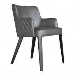Moe's Home Collection Chairs Zayden Dining Chair Dark Grey 14 Moe's Home Collection Chairs Zayden Dining Chair Dark Grey