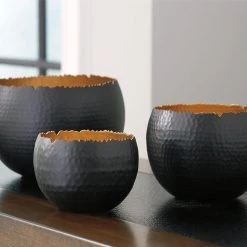 Ashley Furniture Claudine - Black/gold Finish - Bowl Set (3/cn)