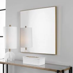 Accessories Uttermost Alexo Gold Square Mirror