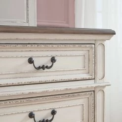 Signature Design By Ashley® Bedroom Sets Realyn - Two-tone - Dresser, Mirror, Upholstered Bed