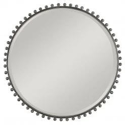 Uttermost Taza Round Iron Mirror