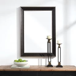 Uttermost Mercer Dark Bronze Traditional Mirror