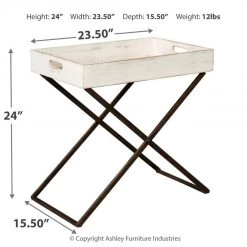 Ashley Furniture Tables Janfield - Antique White - Accent Table