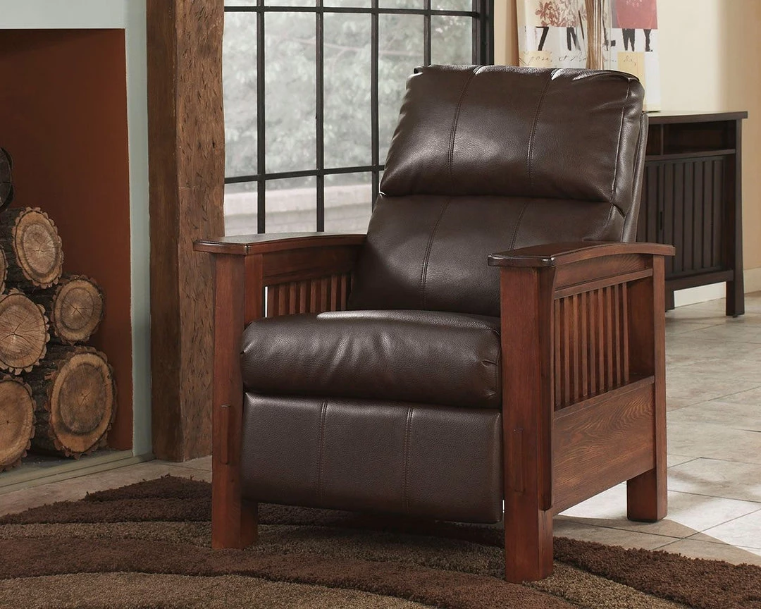 Ashley Furniture Reclining Furniture Santa - Bark - High Leg Recliner 4 Ashley Furniture Reclining Furniture Santa - Bark - High Leg Recliner