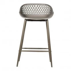 Moe's Home Collection Piazza Outdoor Counter Stool Grey-m2 Stools