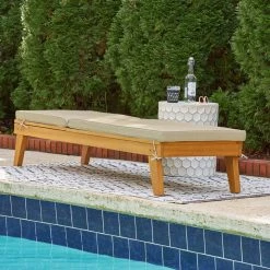 Ashley Furniture Byron - Light Brown - Chaise Lounge With Cushion