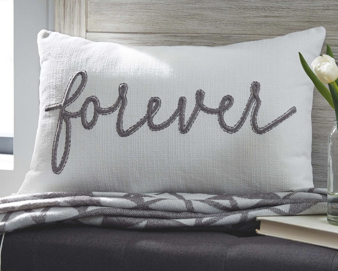 Ashley Furniture Accessories Forever - White/gray - Pillow (4/cs) 4 Ashley Furniture Accessories Forever - White/gray - Pillow (4/cs)