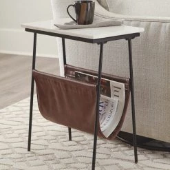 Ashley Furniture Etanbury - Brown/black/white - Accent Table Tables