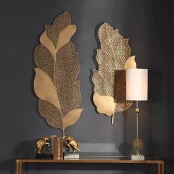 Uttermost Autumn Lace Leaf Wall Art, S/2 Accessories