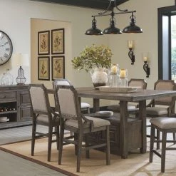 Ashley Furniture Tables Wyndahl - Rustic Brown - Rect Counter Table W/storage 28 Ashley Furniture Tables Wyndahl - Rustic Brown - Rect Counter Table W/storage