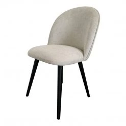 Moe's Home Collection Clarissa Dining Chair Light Grey-m2 Chairs