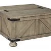 Ashley Furniture Aldwin - Gray - Cocktail Table With Storage Tables
