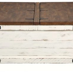 Ashley Furniture Tables Wystfield - White/brown - Cocktail Table With Storage