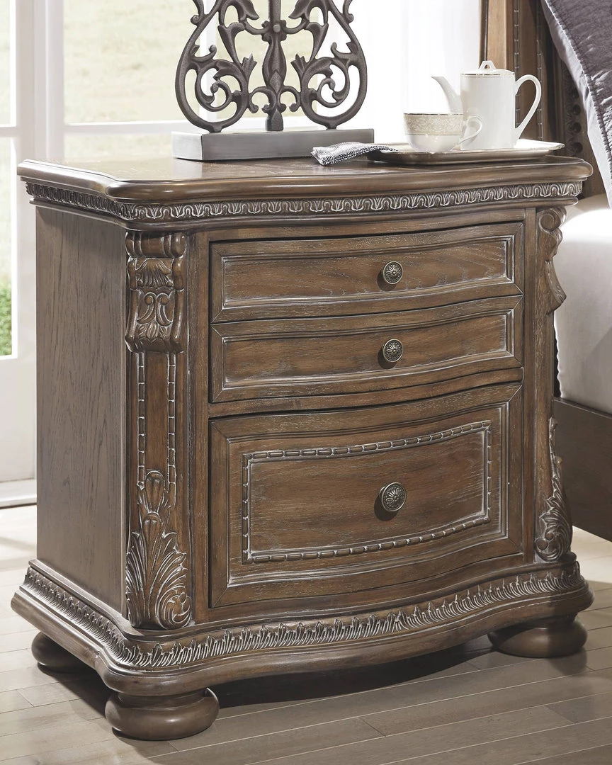Ashley Furniture Charmond - Brown Dark - Two Drawer Night Stand 9 Ashley Furniture Charmond - Brown Dark - Two Drawer Night Stand
