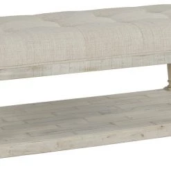 Ashley Furniture Shawnalore - Whitewash - Ottoman Cocktail Table Tables