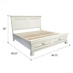 Emerald Home Stoney Creek King Storage Bed Beds