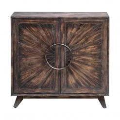Cabinets Uttermost Kohana Black Console Cabinet