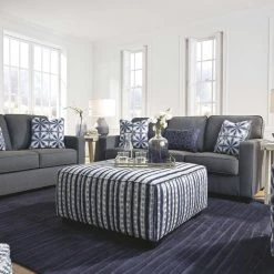 Ashley Furniture Kiessel - Indigo - Oversized Accent Ottoman