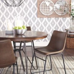Ashley Furniture Centiar - Dark Brown - Round Dining Room Table