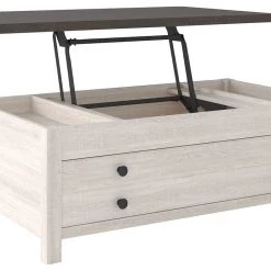 Ashley Furniture Dorrinson - White / Black / Gray - Lift Top Cocktail Table Tables 21 Ashley Furniture Dorrinson - White / Black / Gray - Lift Top Cocktail Table Tables