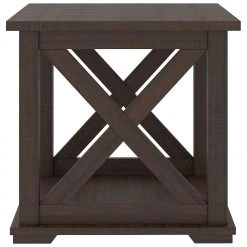 Ashley Furniture Camiburg - Warm Brown - Square End Table