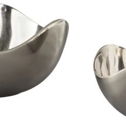 Ashley Furniture Donato - Chrome Finish - Bowl Set (2/cn) Table Decor