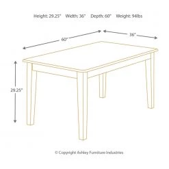 Ashley® Berringer - Rustic Ultimate Best In Class Rectangular Dining Room Table, 4 Upholstered Side Chairs Dining Room Sets