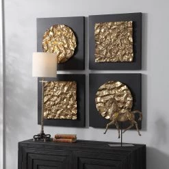 Accessories Uttermost Boaz Gold Wall Decor, Set/2 17 Accessories Uttermost Boaz Gold Wall Decor, Set/2