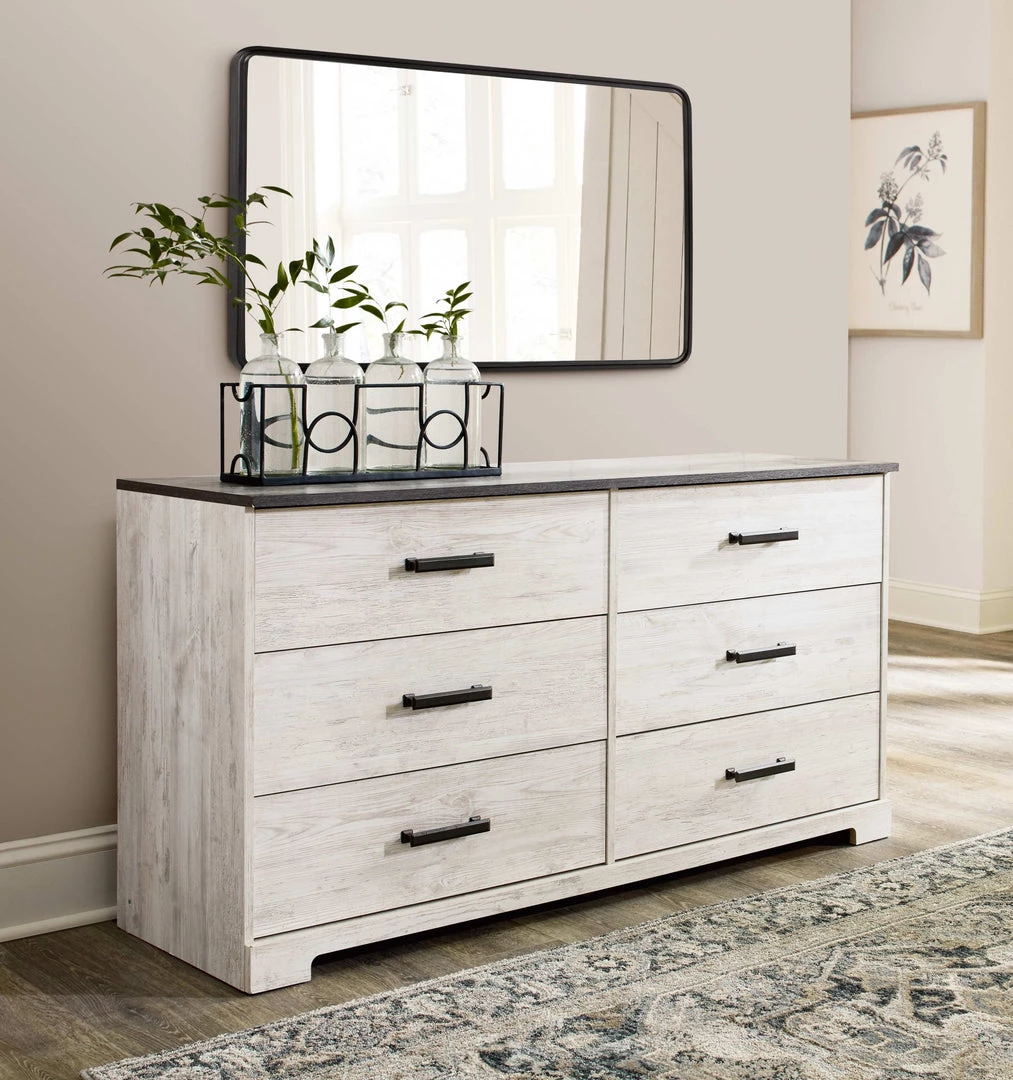 Ashley Furniture Shawburn - Attractive/Charcoal Gray - Six Drawer Dresser Dressers 7 Ashley Furniture Shawburn - Attractive/Charcoal Gray - Six Drawer Dresser Dressers