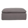 Moe's Home Collection Clay Ottoman Livesmart Fabric Light Grey 2 Moe's Home Collection Clay Ottoman Livesmart Fabric Light Grey