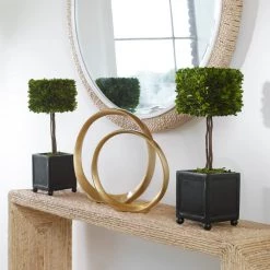 Uttermost Preserved Boxwood Square Topiaries, S/2 Accessories