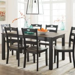 Ashley Furniture Chairs Froshburg - Black - Dining Room Side Chair (2/cn)
