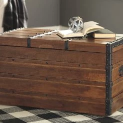 Ashley Furniture Kettleby - Brown - Storage Trunk