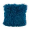 Moe's Home Collection Lamb Fur Pillow Blue Accessories