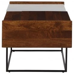 Ashley Furniture Rusitori - Brown / Beige / White - Rect Lift Top Cocktail Table