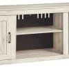 Ashley Furniture TV Stands Bellaby - Whitewash - Lg Tv Stand W/fireplace Option - Small