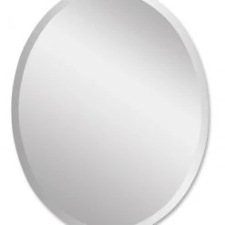 Uttermost Frameless Large Oval Mirror